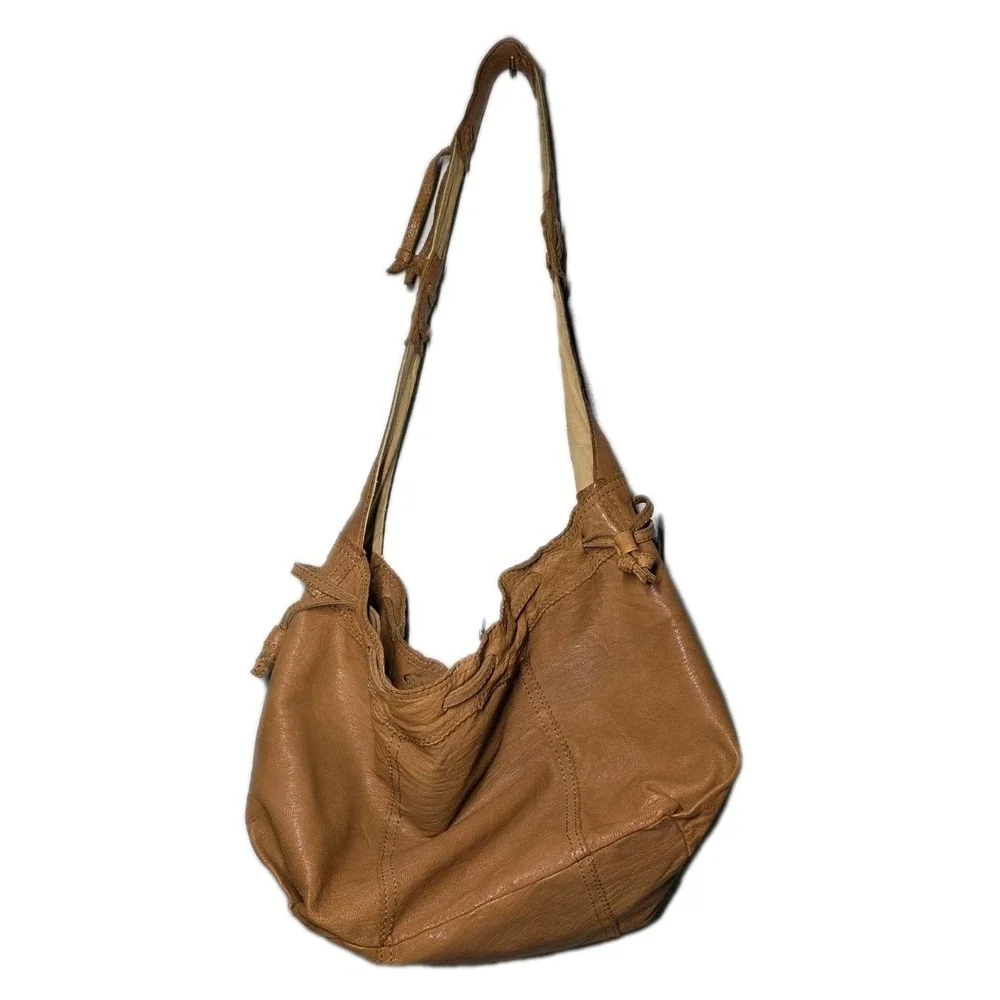 Lucky Brand Leather Hobo Bag Slouchy Vintage Y2K Boho